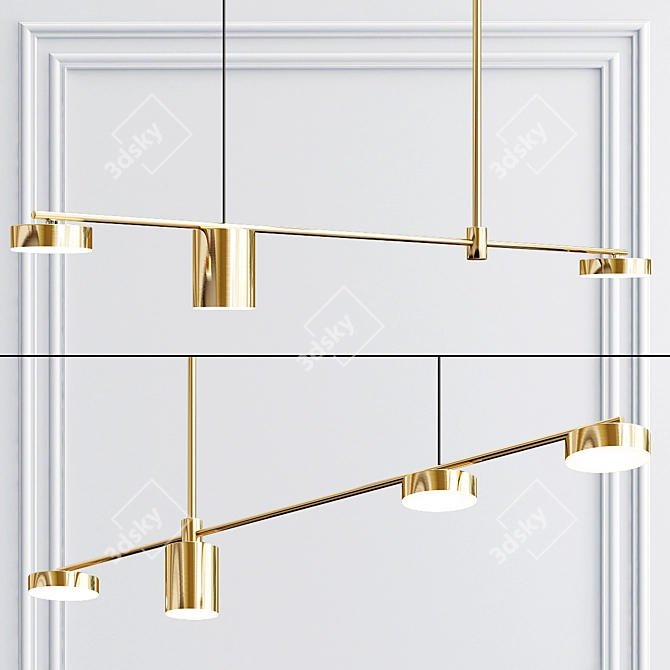 Elegant Sunshine & Shannon Lighting 3D model image 2