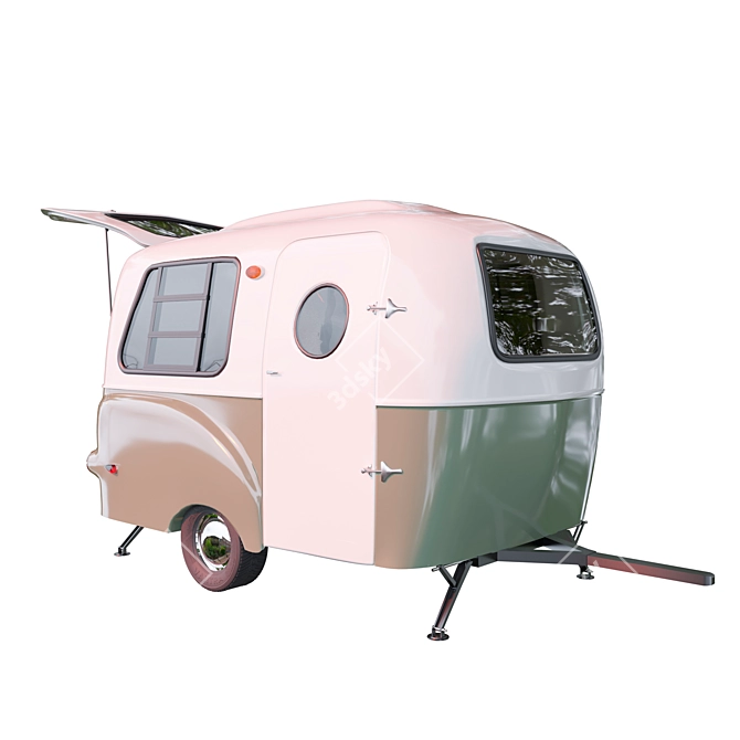 Modular Travel Trailer with TurboSmooth 3D model image 2