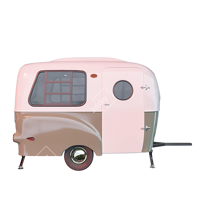 Modular Travel Trailer with TurboSmooth 3D model image 3