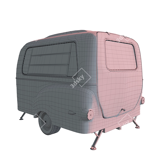 Modular Travel Trailer with TurboSmooth 3D model image 8