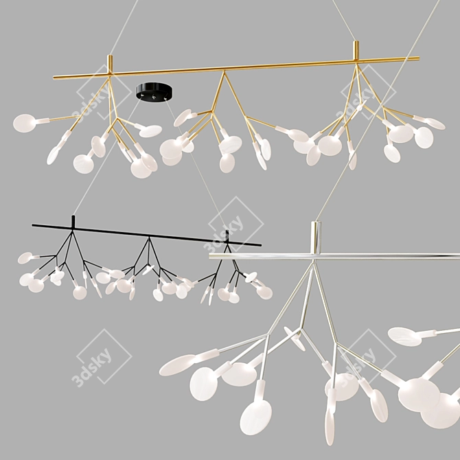 Ethereal Heracleum Infinity Chandelier 3D model image 1