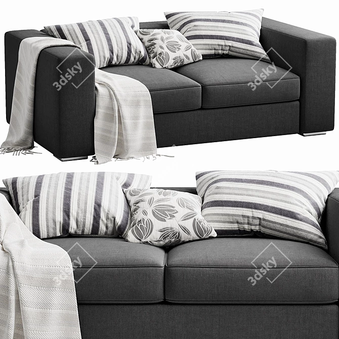 Modern Boconcept Cenova Sofa: Stylish & Versatile 3D model image 5