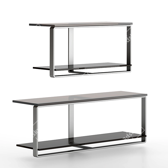 Elegante Minotti Williams Console 3D model image 1