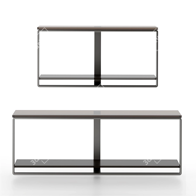 Elegante Minotti Williams Console 3D model image 2