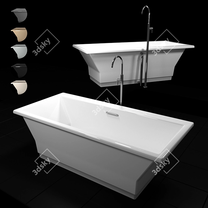 Kohler K-819: Luxurious American Bathtub 3D model image 1