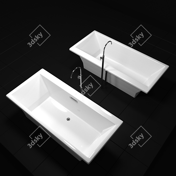 Kohler K-819: Luxurious American Bathtub 3D model image 2