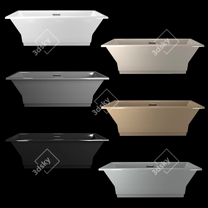 Kohler K-819: Luxurious American Bathtub 3D model image 3