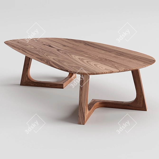 Modern Minimalist CRESS Coffee Table 3D model image 5