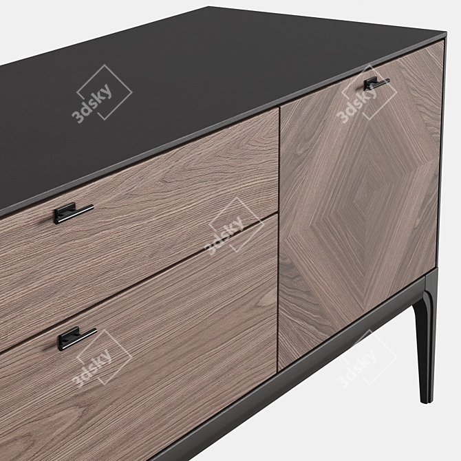 Elegant Verona TV Stand: Versatile Design for Your Home 3D model image 2