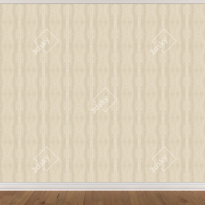 Title: Seamless Wallpaper Set (3 Colors) 3D model image 2