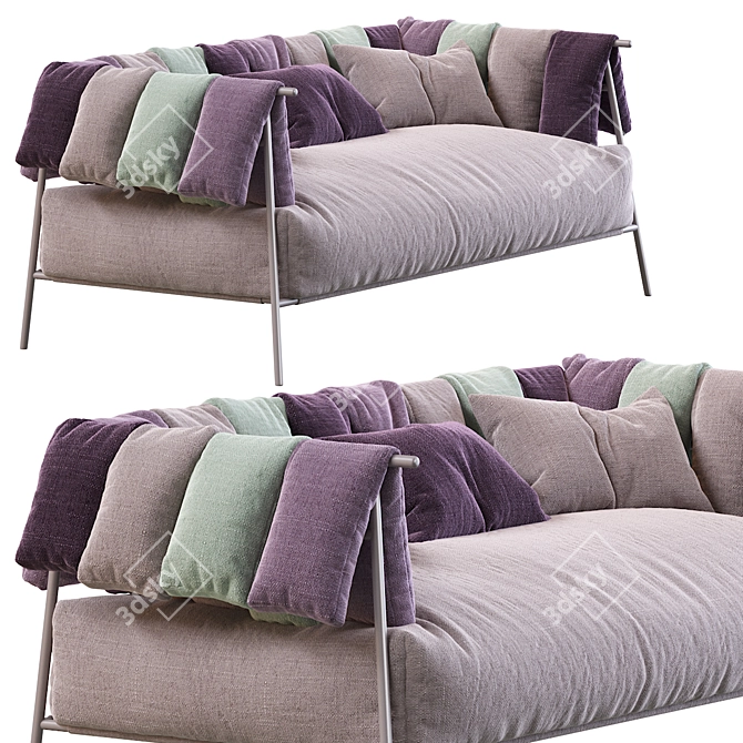 Modern and Stylish Sofa 3D model image 3