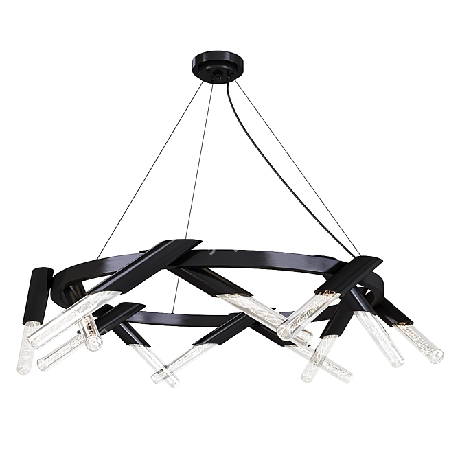 Enchanting Luciole Chandelier 3D model image 1