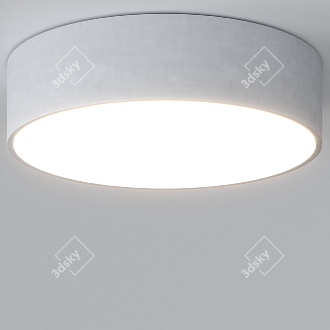Elegant Vivien LED Fabric Ceiling Lamp 3D model image 5