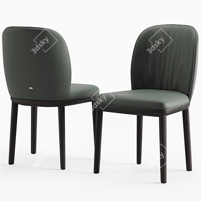 Sleek and Stylish Cattelan Italia Chris Chair 3D model image 1