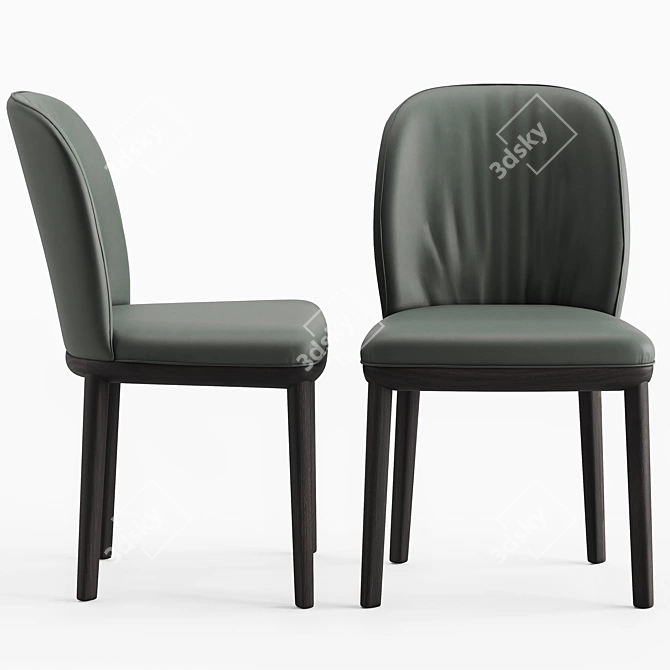 Sleek and Stylish Cattelan Italia Chris Chair 3D model image 2
