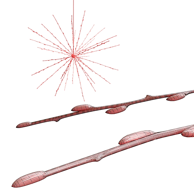 Starry Nights LED Chandelier 3D model image 2