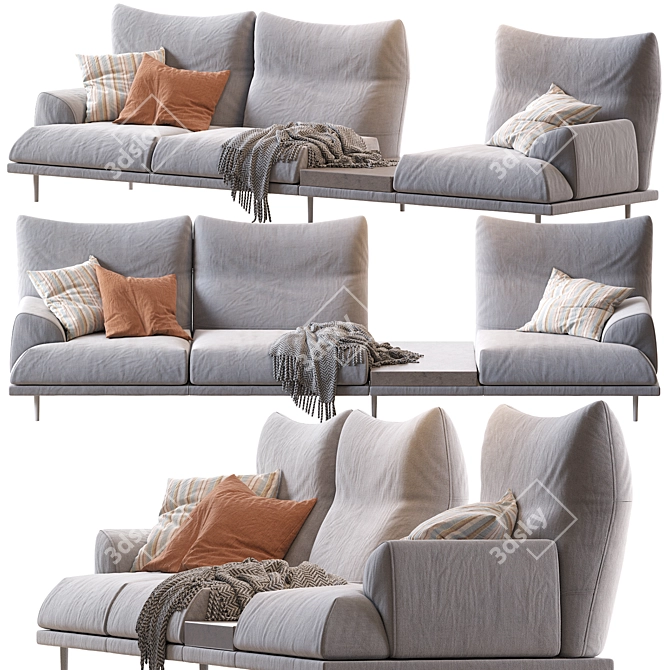  Wolf Sofa: Unleash Comfort and Style 3D model image 1