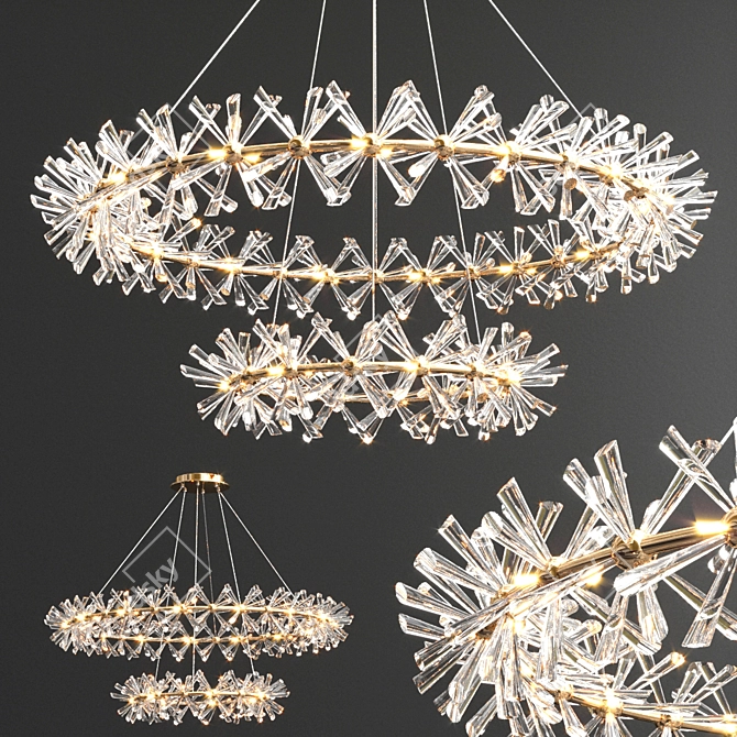 Elegant Lighting: Marianna Chandelier Collection 3D model image 2