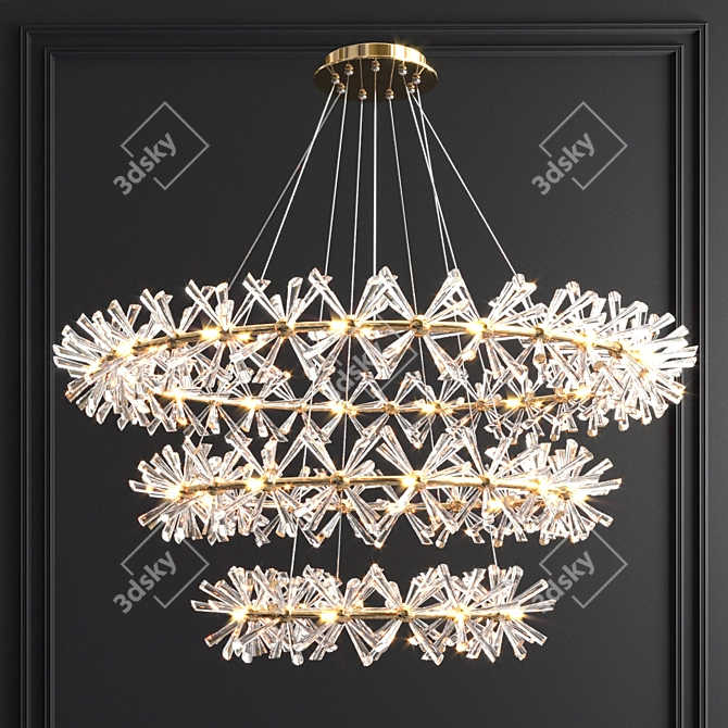 Elegant Lighting: Marianna Chandelier Collection 3D model image 4