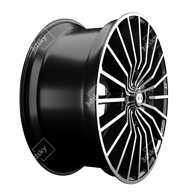 OZ Racing 35th Anniversary Alloy Wheel - Sleek and Stylish 3D model image 2