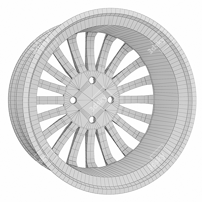 OZ Racing 35th Anniversary Alloy Wheel - Sleek and Stylish 3D model image 5