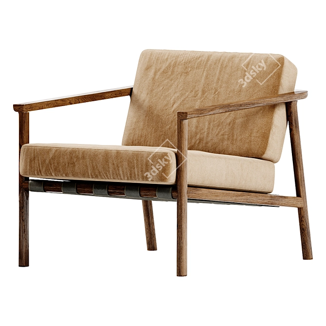 Modern Molteni & C Gillis Chair 3D model image 1