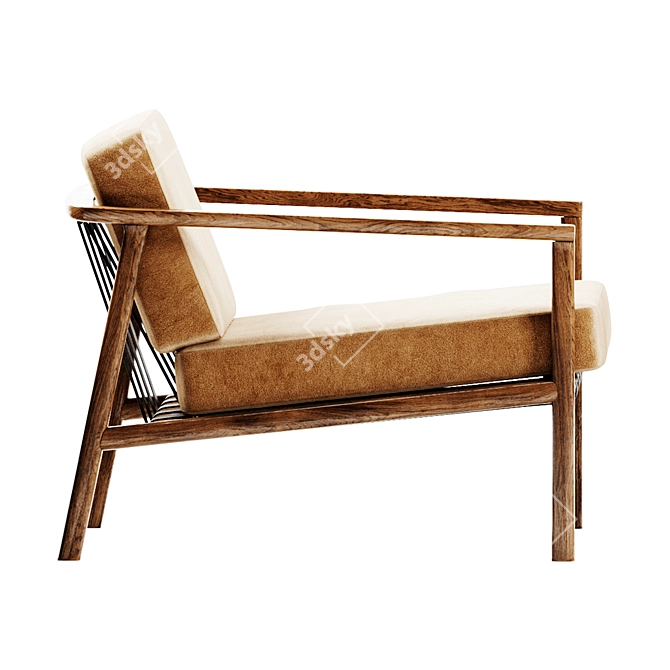 Modern Molteni & C Gillis Chair 3D model image 3