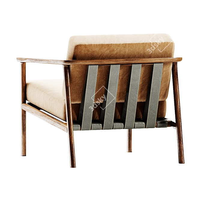 Modern Molteni & C Gillis Chair 3D model image 4