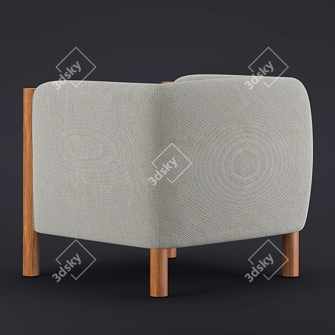 Modern Kelly Wearstler Hesby Chair 3D model image 2