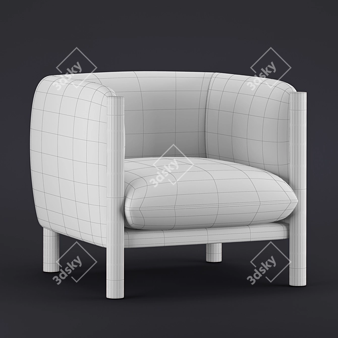 Modern Kelly Wearstler Hesby Chair 3D model image 3