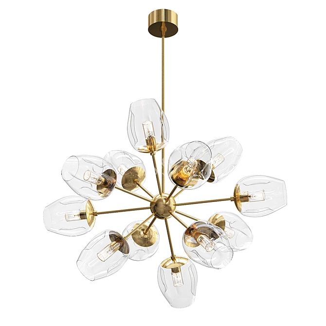 Elegant Ramirez Chandelier 3D model image 1