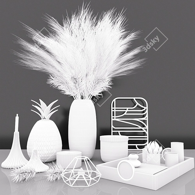 Elegant Decor Set: Vray & Corona (3dsmax2016 + FBX + OBJ) 3D model image 4