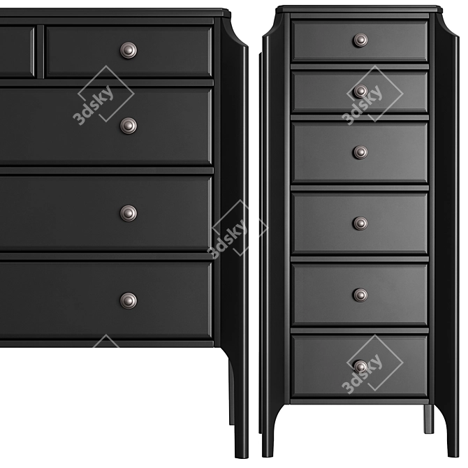 Dantone Le Visage Chest - Elegant Storage Solution 3D model image 2