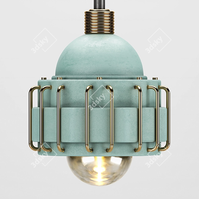 Loft Polygon Hanging Lamp 3D model image 2