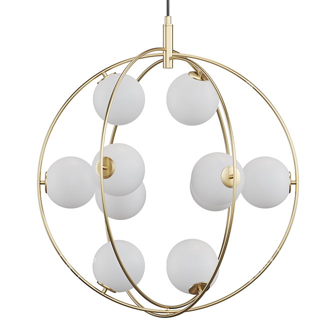 Lampatron Luncur: Stylish Sphere Pendant 3D model image 1