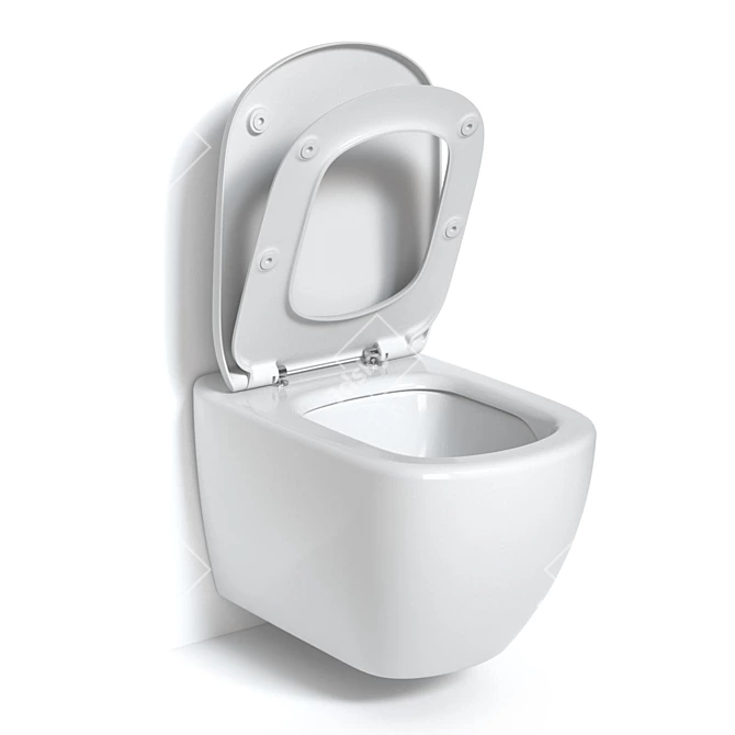 Ideal Standard AquaBlade 3749 Round Toilet 3D model image 2