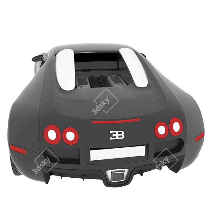 Luxury Speed King: Bugatti Veyron 3D model image 4