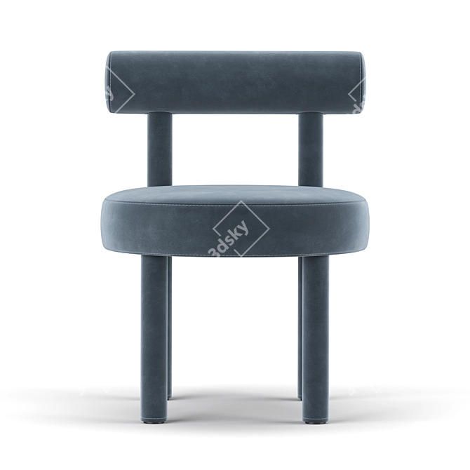 Sleek Ergo Chair 3D model image 2