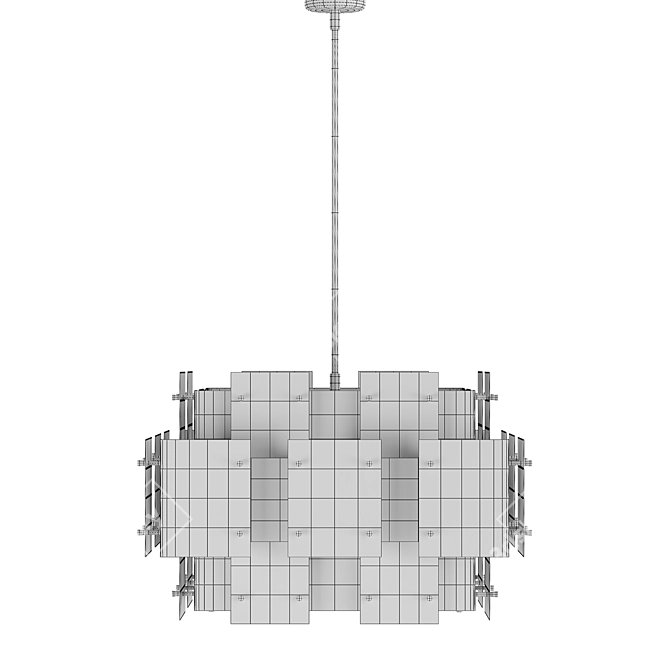 Sonneman Cityscape Chandelier: Stunning High-Quality Interior Lighting 3D model image 4