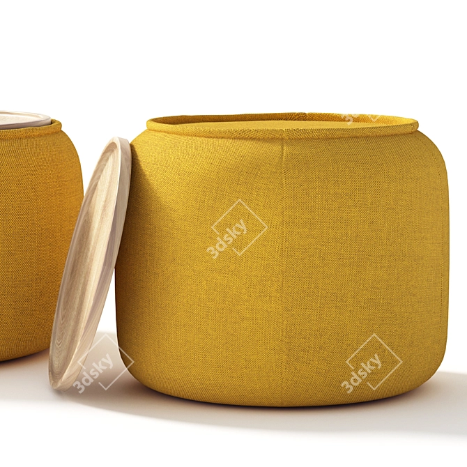 Softline Tom: The Perfect Pouf for Your Space 3D model image 2