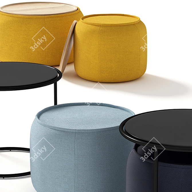 Softline Tom: The Perfect Pouf for Your Space 3D model image 5