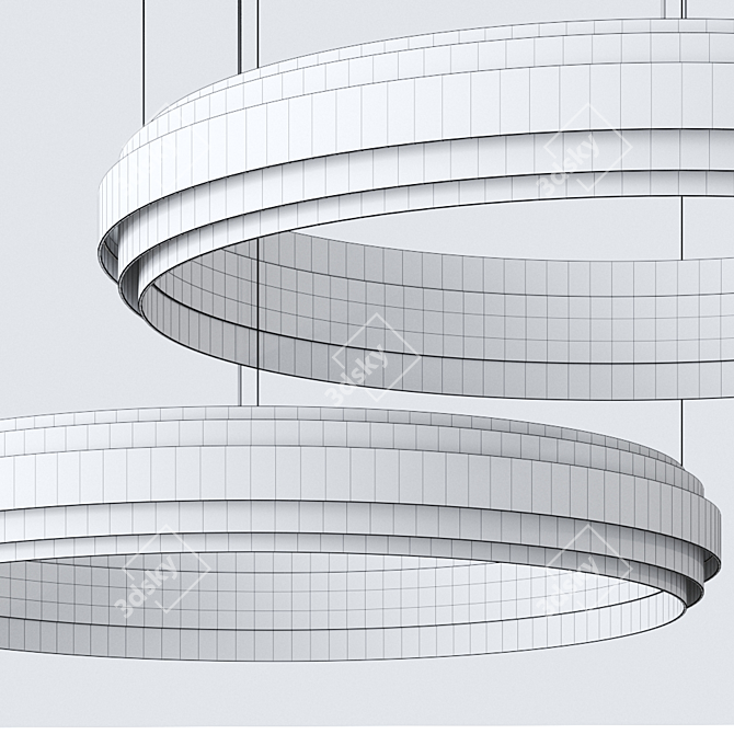 Black Empire: Innovative Pendant Lamp by JSPR 3D model image 3