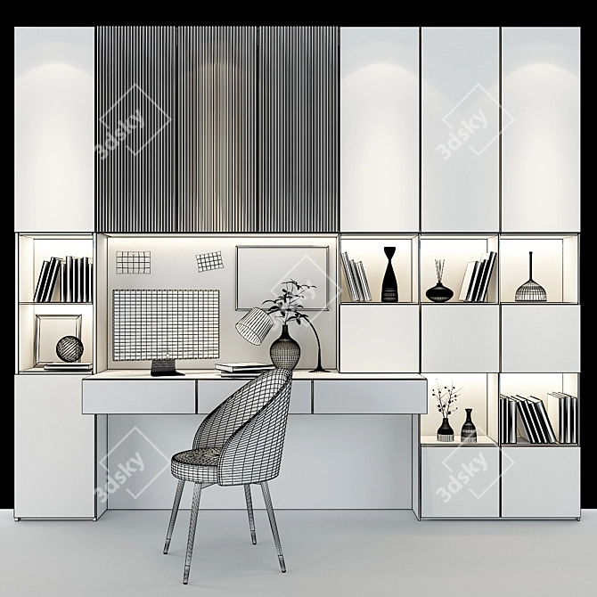 Modern Furniture Set 234 3D model image 3