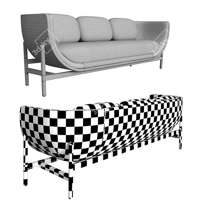 Casala Capsule Lounge: Modern, Open-Concept Seating 3D model image 3