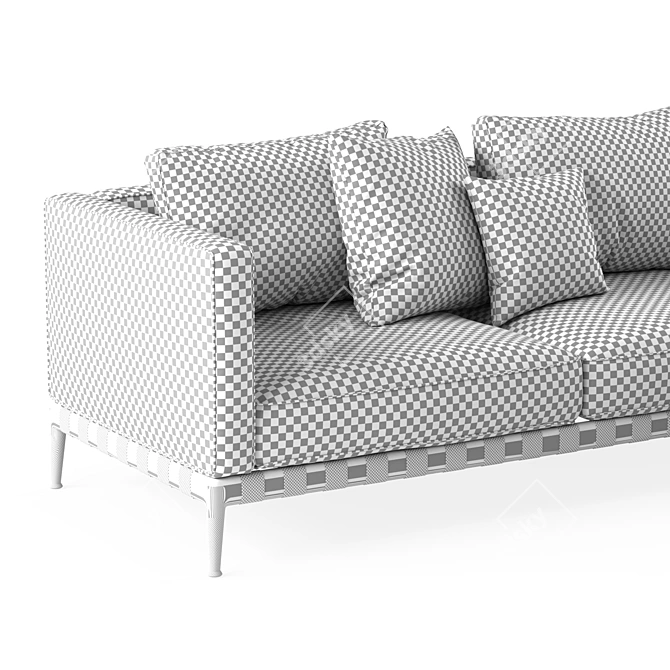 Modern Elegance: Flexform Atlante Sofa 3D model image 4