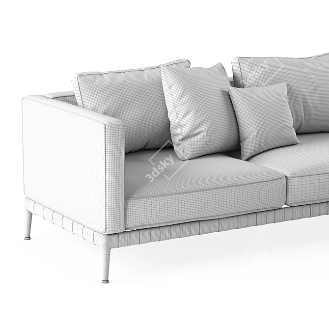 Modern Elegance: Flexform Atlante Sofa 3D model image 5