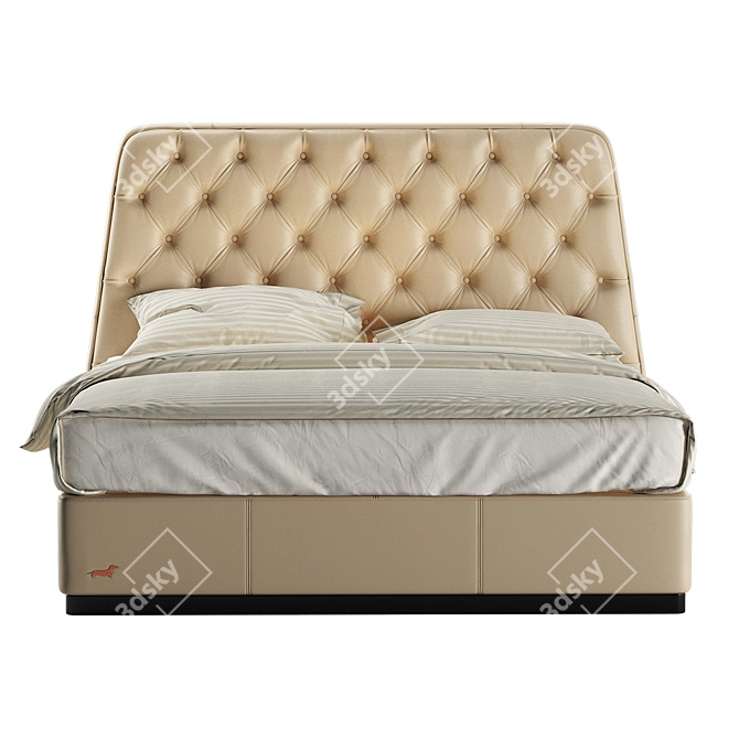 Elegant Geometry: Lady Sofaclub Bed 3D model image 3