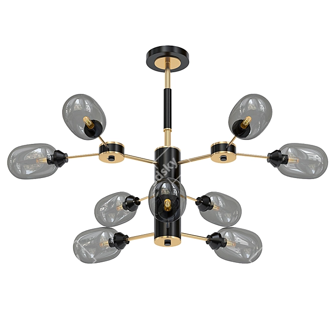 Sleek Ceiling Light: Omnilux Loano 3D model image 1