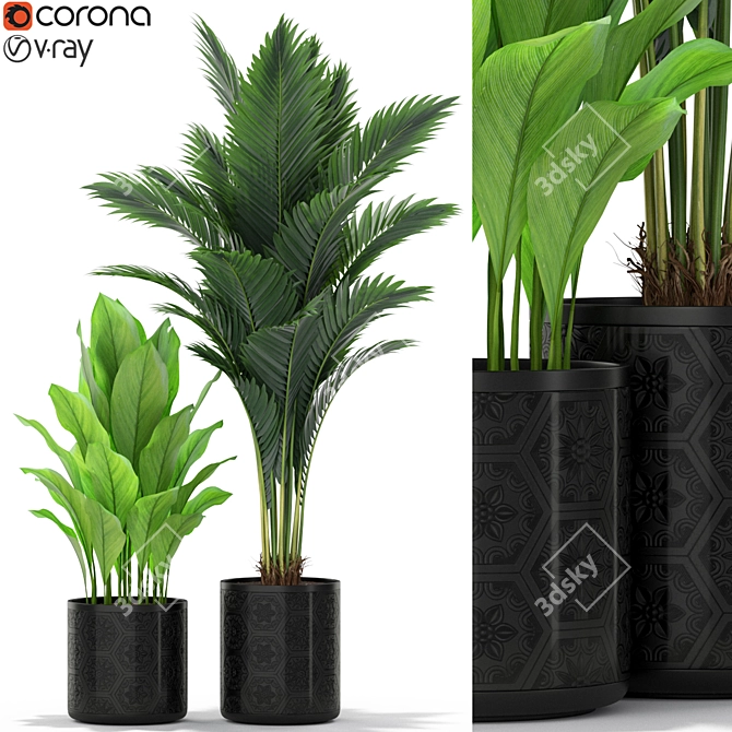  Lush Greenery Collection: 380 Varieties 3D model image 1