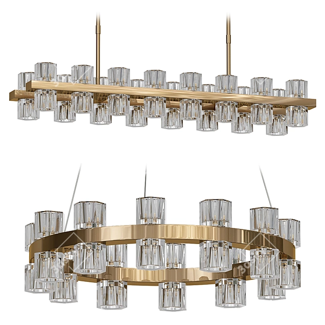 Candela 29 Chandelier - Exquisite Illumination 3D model image 1